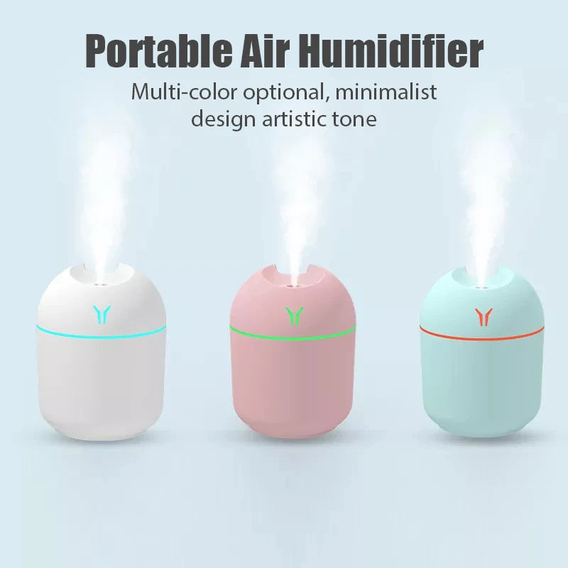 250ML Mini Aroma Oil Diffuser USB Essential Oil Atomizer Electric Air Humidifier With LED Night Lamp