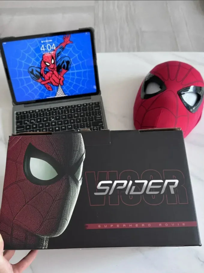 Mascara Spiderman Headgear Mask Cosplay Moving Eyes Electronic Mask