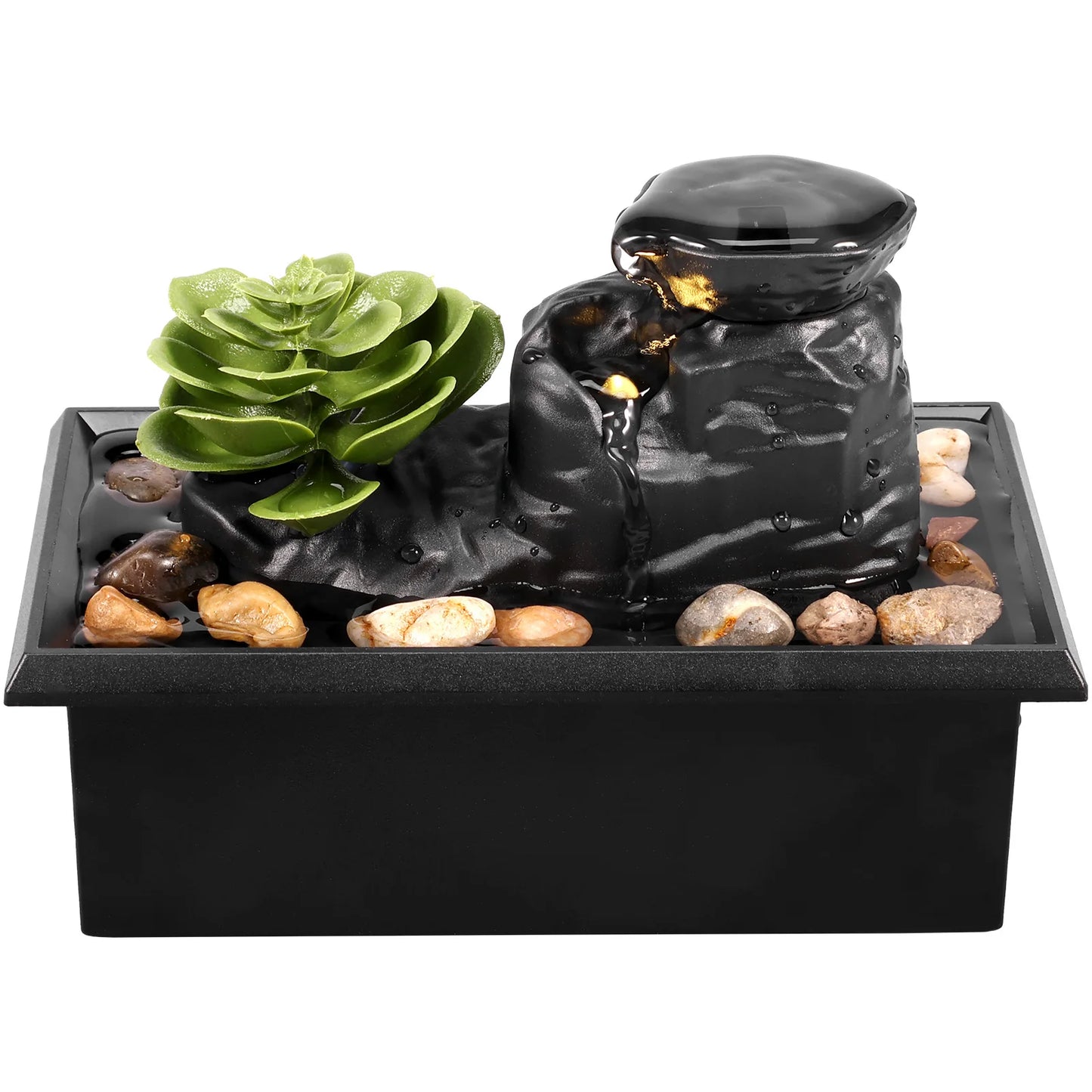 Fuente Decorativa de Mesa - Cascada Relajante para Hogar y Oficina