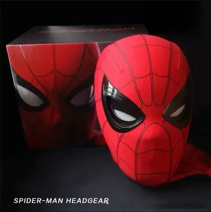 Mascara Spiderman Headgear Mask Cosplay Moving Eyes Electronic Mask