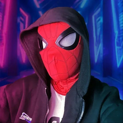 Mascara Spiderman Headgear Mask Cosplay Moving Eyes Electronic Mask