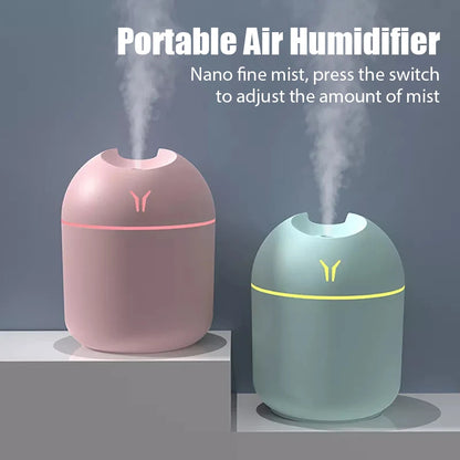 250ML Mini Aroma Oil Diffuser USB Essential Oil Atomizer Electric Air Humidifier With LED Night Lamp